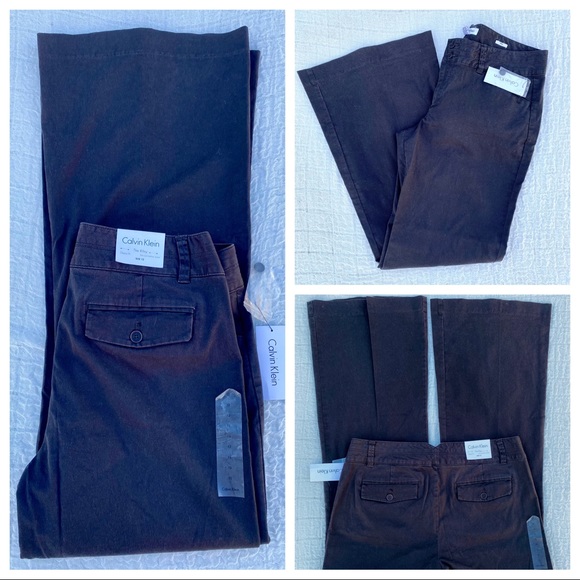 NWT Calvin Klein “The Riley” High Rise Waist Flare Leg Dress Jeans Slacks Pants - Picture 6 of 16